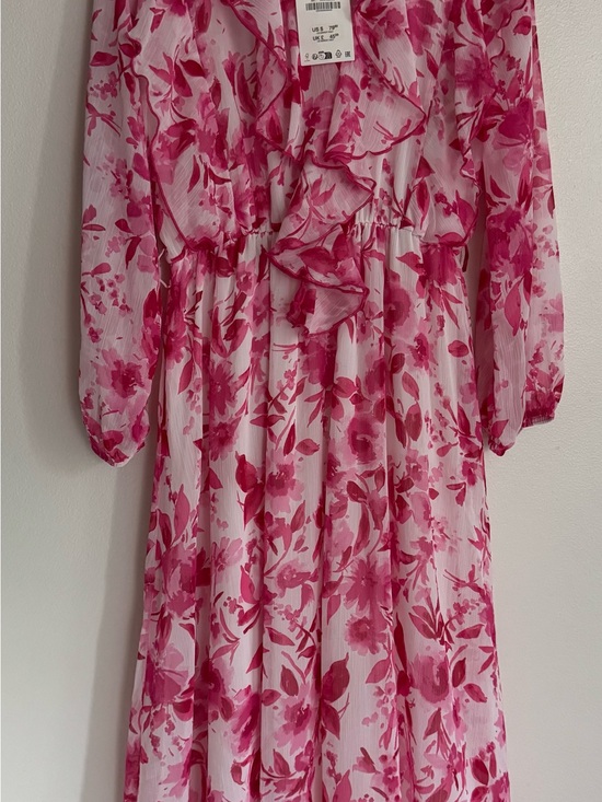Zara Dresses & Skirts - Zara Pink Watercolor Print Dress